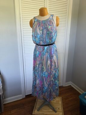 Tommy Hilfiger | Dresses | Tommy Hilfiger Women Smocked Neck And Cuffs Long  Sleeves Maxi Dress Size 2 New | Poshmark
